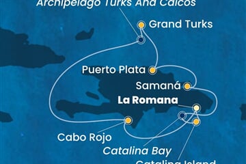 Costa Fascinosa - Dominikán.rep., Turks a Caicos (z La Romana)