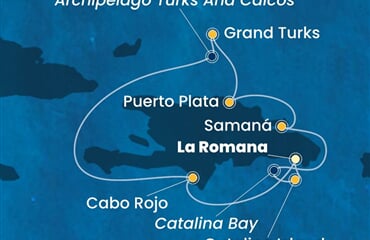 Costa Fascinosa - Dominikán.rep., Turks a Caicos (z La Romana)