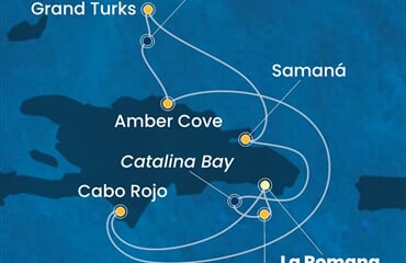 Costa Fascinosa - Dominikán.rep., Turks a Caicos (z La Romana)