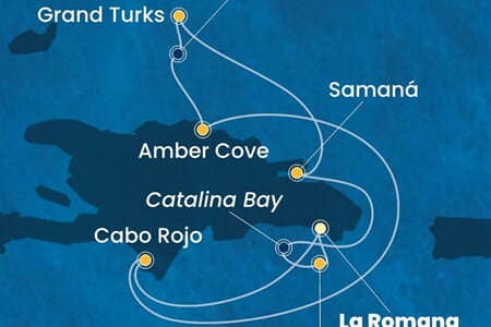Costa Fascinosa - Dominikán.rep., Turks a Caicos (z La Romana)