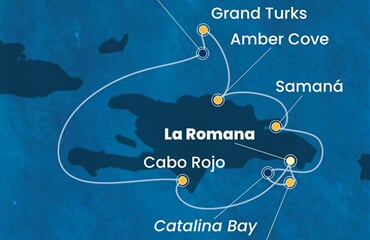 Costa Fascinosa - Dominikán.rep., Turks a Caicos (z La Romana)
