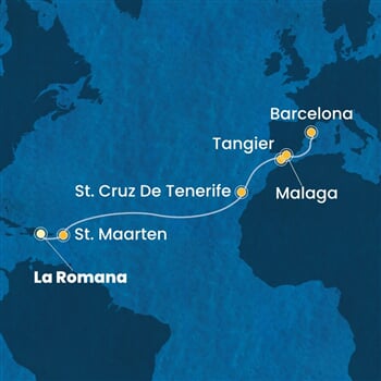 Trasa plavby CFS-LRM14A2C