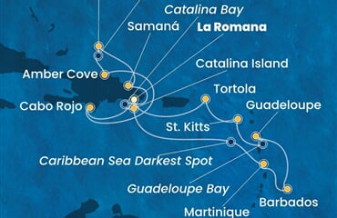 Costa Fascinosa - Dominikán.rep., Turks a Caicos, Nizozemské Antily, Panenské o. (britské) (z La Romana)