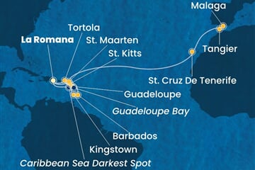 Costa Fascinosa - Dominikán.rep., Sv.Vincenc a Grenadiny, Nizozemské Antily, Panenské o. (britské), Španělsko, ... (z La Romana)