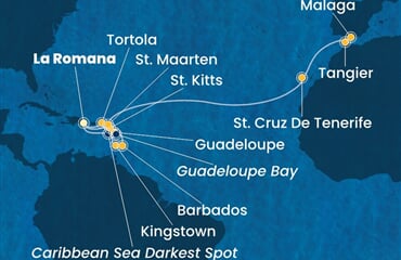 Costa Fascinosa - Dominikán.rep., Sv.Vincenc a Grenadiny, Nizozemské Antily, Panenské o. (britské), Španělsko, ... (z La Romana)