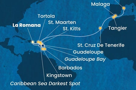 Costa Fascinosa - Dominikán.rep., Sv.Vincenc a Grenadiny, Nizozemské Antily, Maroko, Španělsko (z La Romana)