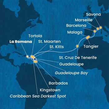 Trasa plavby CFS-LRM23A03