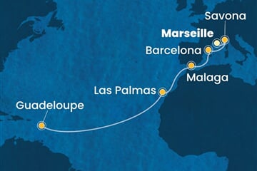 Costa Fascinosa - Francie, Itálie, Španělsko, Nizozemské Antily (z Marseille)