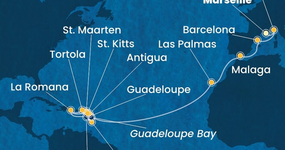 Trasa plavby CFS-MRS23A0J