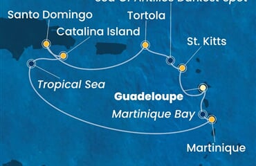 Costa Fascinosa - Nizozemské Antily, Panenské o. (britské), Dominikán.rep. (Pointe-a-Pitre)