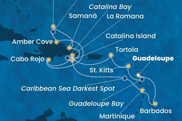 Costa Fascinosa - Nizozemské Antily, Panenské o. (britské), Dominikán.rep., Turks a Caicos (Pointe-a-Pitre)