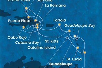 Costa Fascinosa - Nizozemské Antily, Panenské o. (britské), Dominikán.rep., Turks a Caicos (Pointe-a-Pitre)