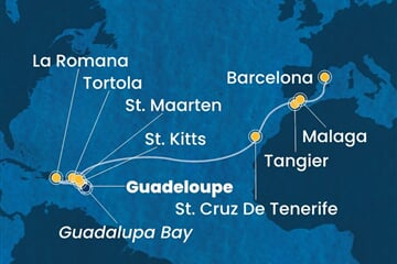 Costa Fascinosa - Nizozemské Antily, Panenské o. (britské), Dominikán.rep., Španělsko, Maroko (Pointe-a-Pitre)