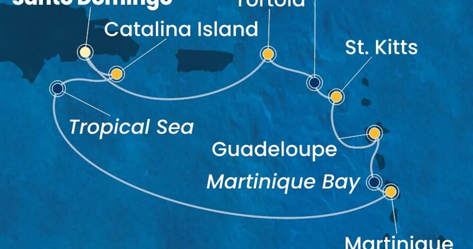 Trasa plavby CFS-SDQ07A10