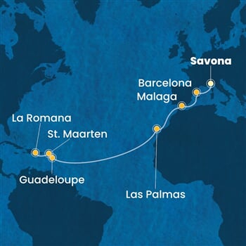 Trasa plavby CFS-SVN15A0S