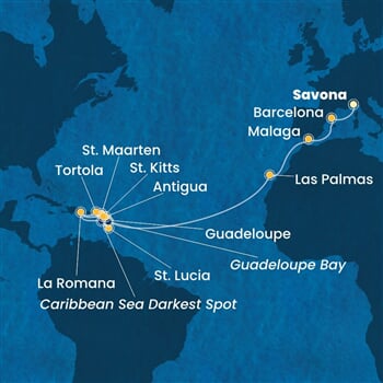 Trasa plavby CFS-SVN22A0Q