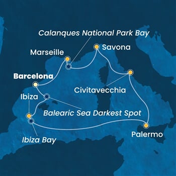 Trasa plavby CSM-BCN07A7P