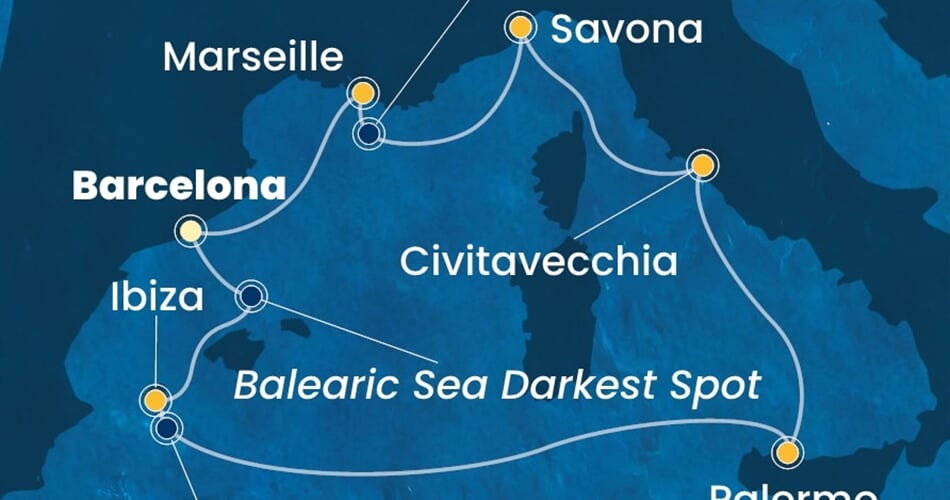 Trasa plavby CSM-BCN07A7P