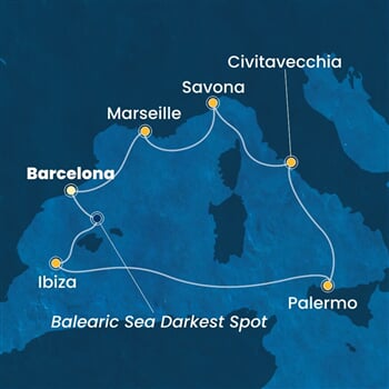 Trasa plavby CSM-BCN07A7Q