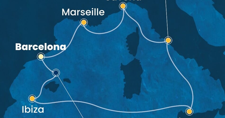 Trasa plavby CSM-BCN07A7Q