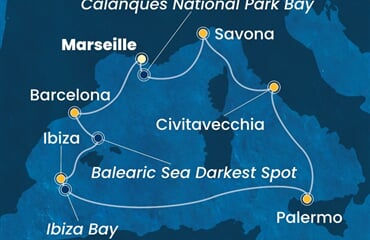 Costa Smeralda - Francie, Španělsko, Itálie (z Marseille)