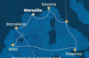 Costa Smeralda - Francie, Španělsko, Itálie (z Marseille)