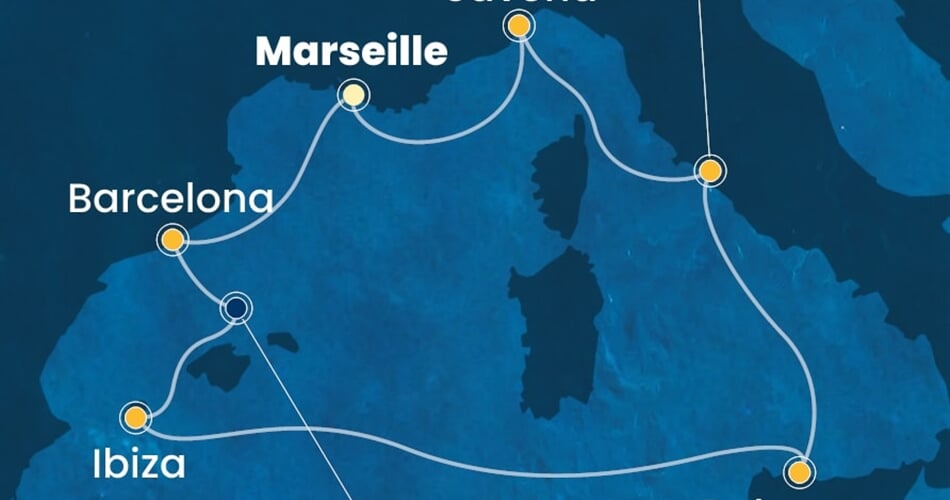 Trasa plavby CSM-MRS07A9L