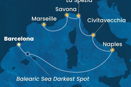 Costa Toscana - Španělsko, Itálie, Francie (z Barcelony)