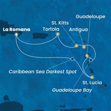 Costa Fascinosa - Dominikán.rep., Nizozemské Antily, Panenské o. (britské) (z La Romana)