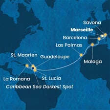 Costa Fascinosa - Francie, Itálie, Španělsko, Nizozemské Antily, Dominikán.rep. (z Marseille)