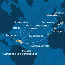 Costa Fascinosa - Francie, Itálie, Španělsko, Nizozemské Antily, Dominikán.rep., ... (z Marseille)