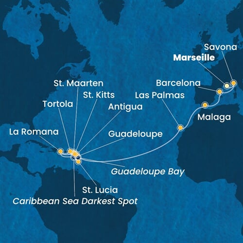 Trasa plavby CFS-MRS23A0J