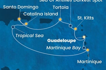 Costa Fascinosa - Nizozemské Antily, Panenské o. (britské), Dominikán.rep. (Pointe-a-Pitre)