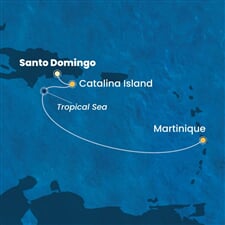 Costa Fascinosa - Dominikán.rep., Nizozemské Antily (Santo Domingo)