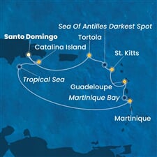 Costa Fascinosa - Dominikán.rep., Nizozemské Antily, Panenské o. (britské) (Santo Domingo)