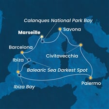 Costa Smeralda - Francie, Španělsko, Itálie (z Marseille)