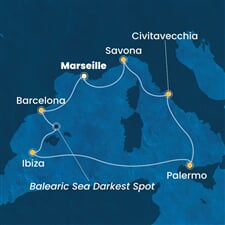 Costa Smeralda - Francie, Španělsko, Itálie (z Marseille)