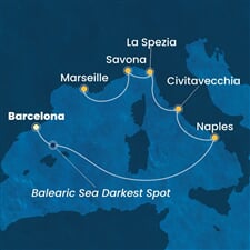 Costa Toscana - Španělsko, Itálie, Francie (z Barcelony)