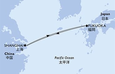 MSC Bellissima - Čína, Japonsko (ze Šanghaje)