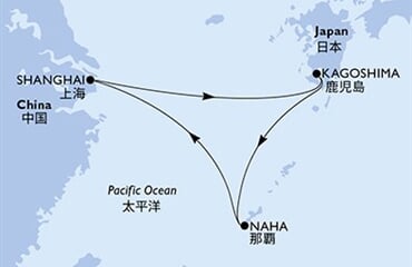 MSC Bellissima - Čína, Japonsko (ze Šanghaje)