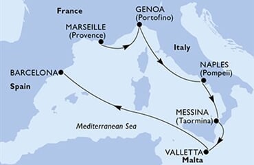 MSC World Europa - Francie, Itálie, Malta, Španělsko (z Marseille)