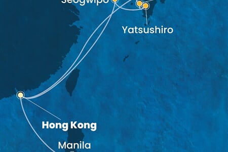 Costa Serena - Čína, Japonsko, Filipíny (z Hongkongu)
