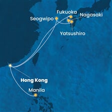 Costa Serena - Čína, Japonsko, Filipíny (z Hongkongu)