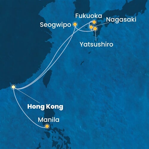 Trasa plavby CSE-HKG11A00