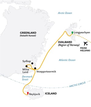 Trasa plavby QE-ULT130100