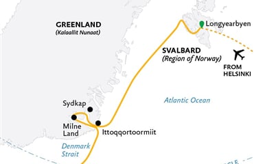 Three Arctic Islands: Iceland, Greenland, Spitsbergen (Ultramarine)