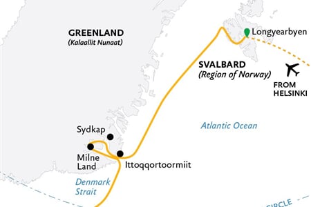 Three Arctic Islands: Iceland, Greenland, Spitsbergen (Ultramarine)