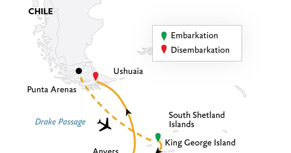 Trasa plavby QE-OEX130135