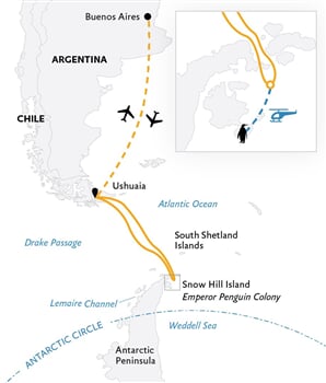 Trasa plavby QE-ULT130119