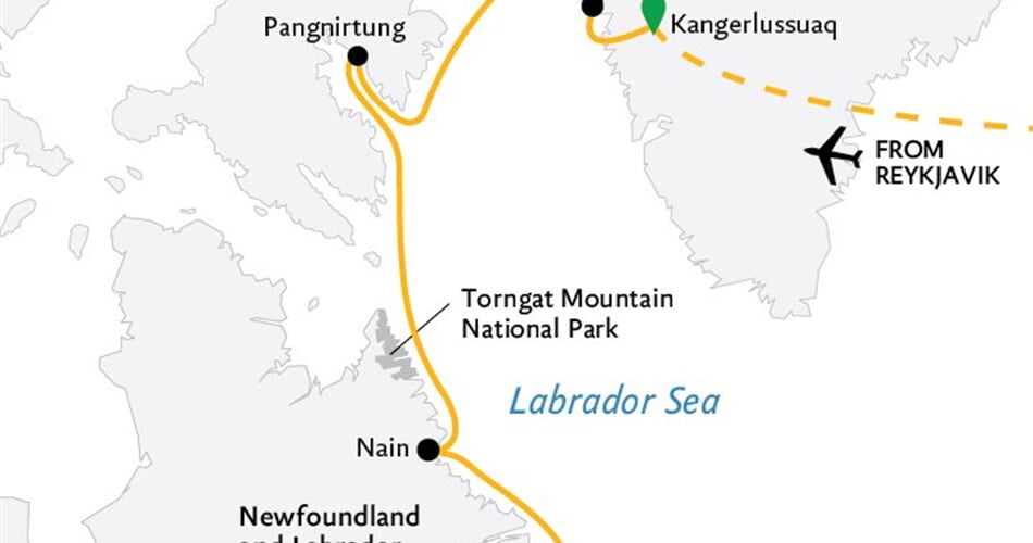 Trasa plavby QE-ULT130103